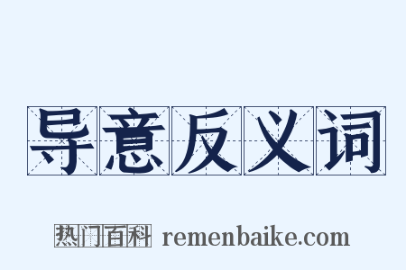 导意反义词是什么意思的图片